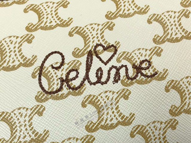 Celine專櫃2022爆款老花貝殼包 賽琳鏈條單肩斜挎包 sldj2430